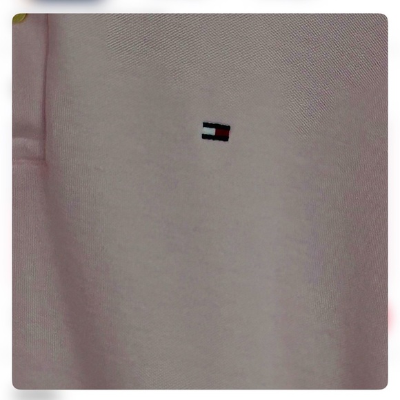 TOMMY HILFIGER Men's Pink Polo Shirt XXL, Regular Fit Short Sleeveless. - Picture 5 of 9